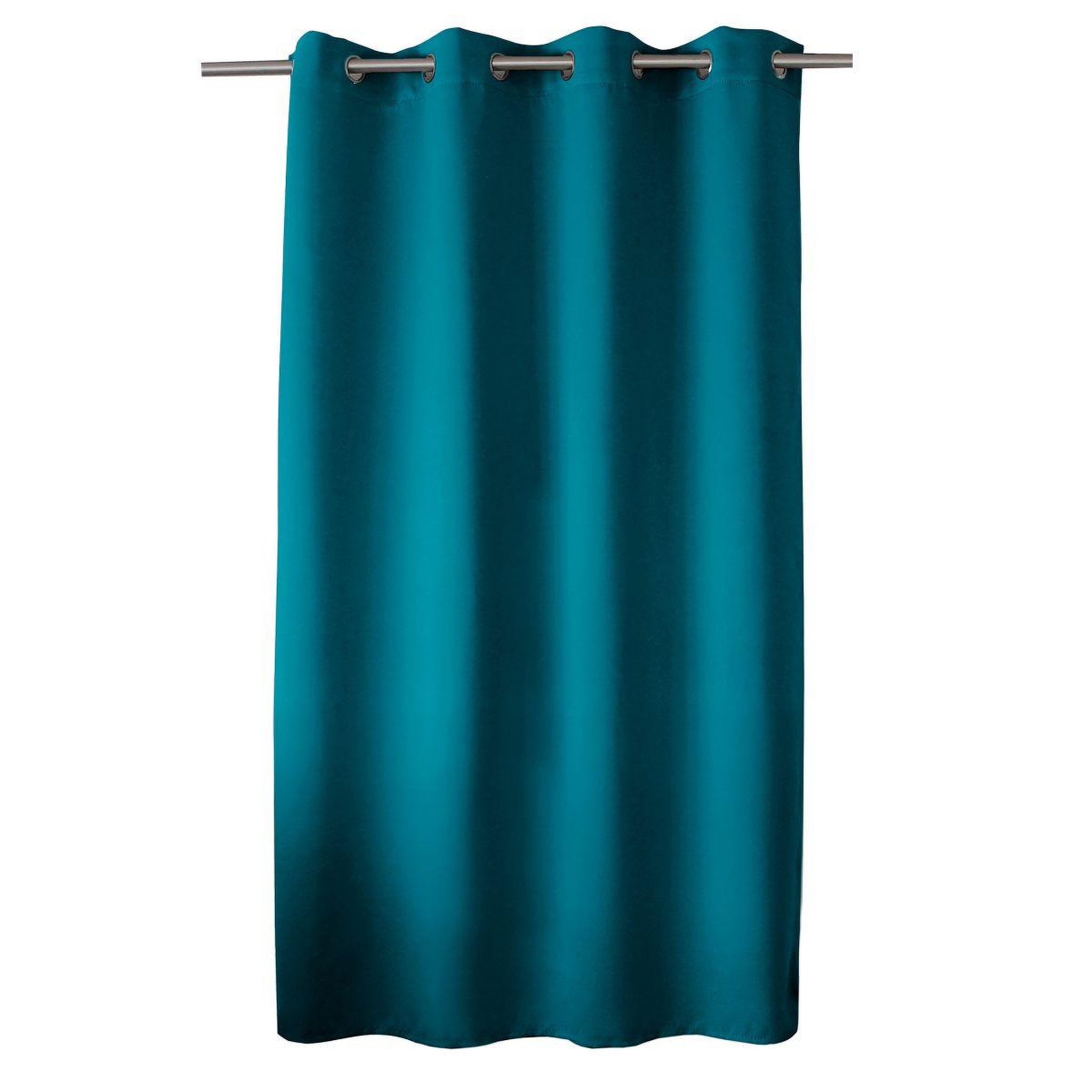 Voir la diapositive 2 : ENJOY HOME Rideau occultant à œillets  reglisse  140x180cm bleu canard