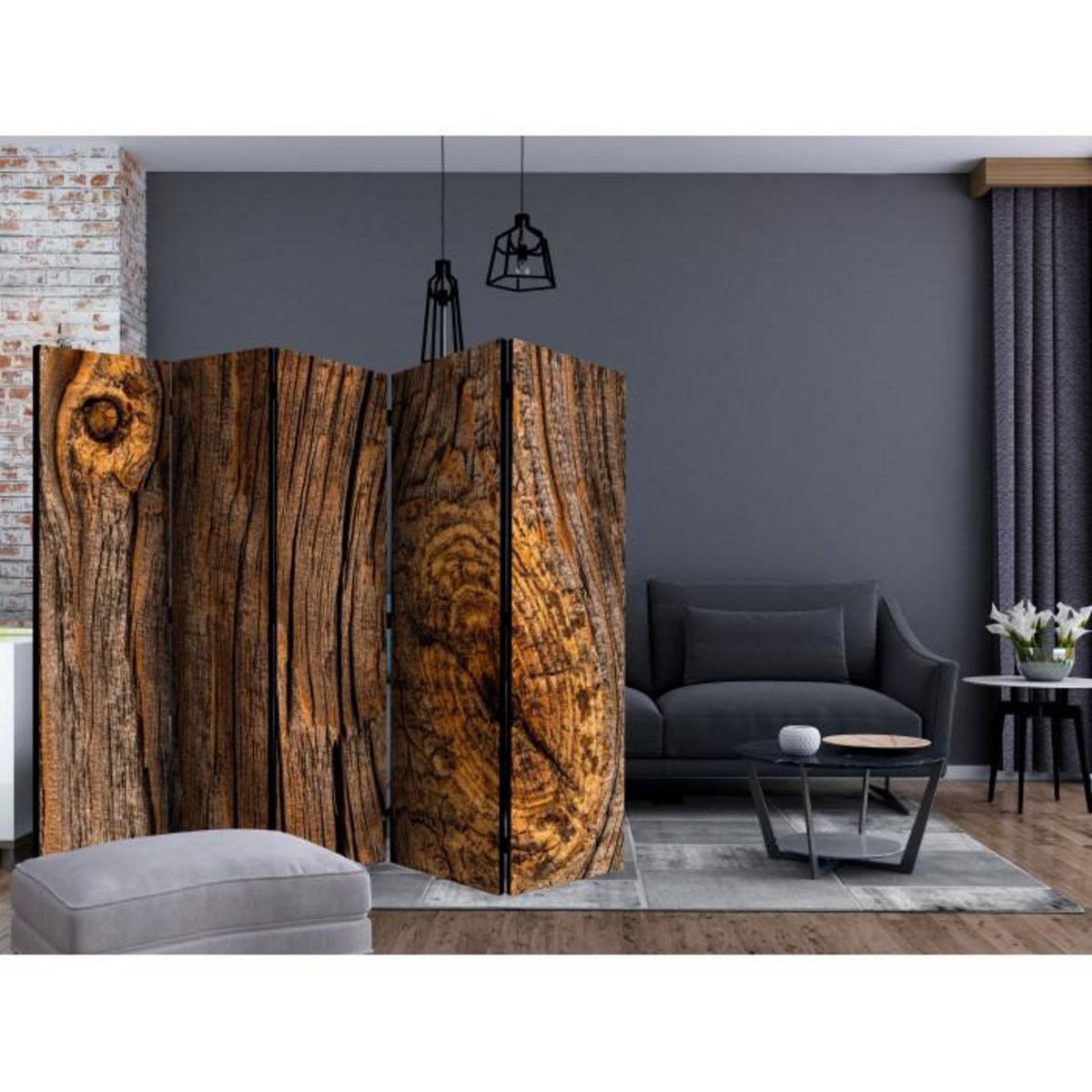 Paris Prix Paravent 5 Volets  Old Tree  172x225cm