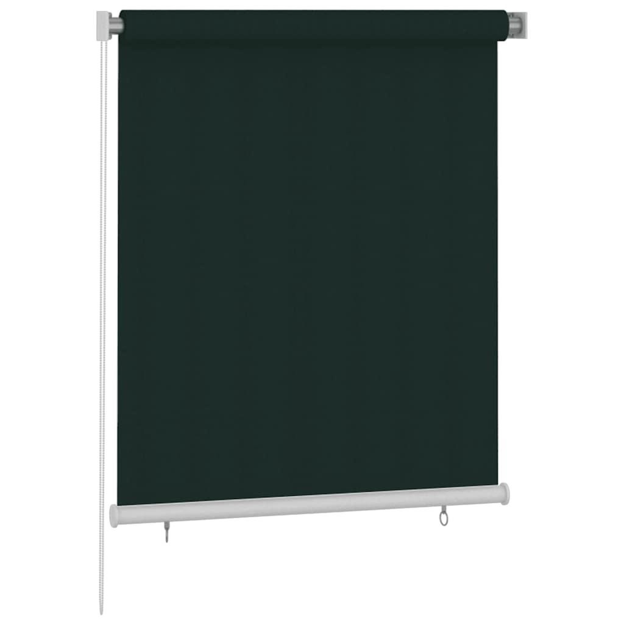 Voir la diapositive 2 : VIDAXL Store roulant d'exterieur 125 (l) x 140 (h) cm vert fonce hdpe