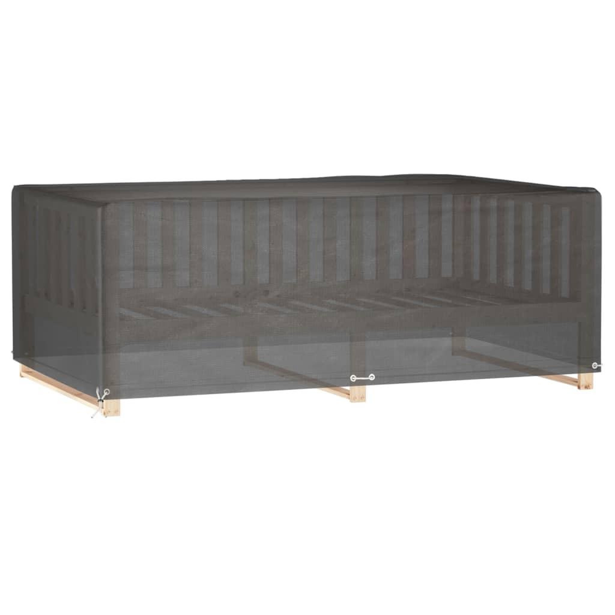 Voir la diapositive 2 : VIDAXL Housse de salon de jardin 12 œillets 213x132x75cm rectangulaire