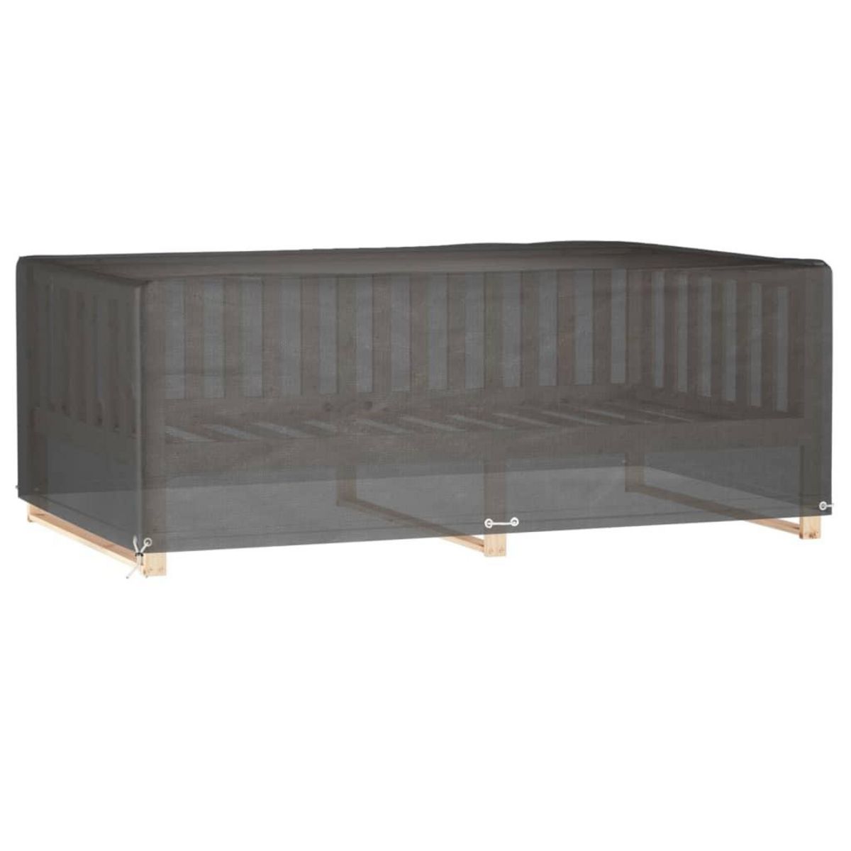 VIDAXL Housse de salon de jardin 12 œillets 213x132x75cm rectangulaire