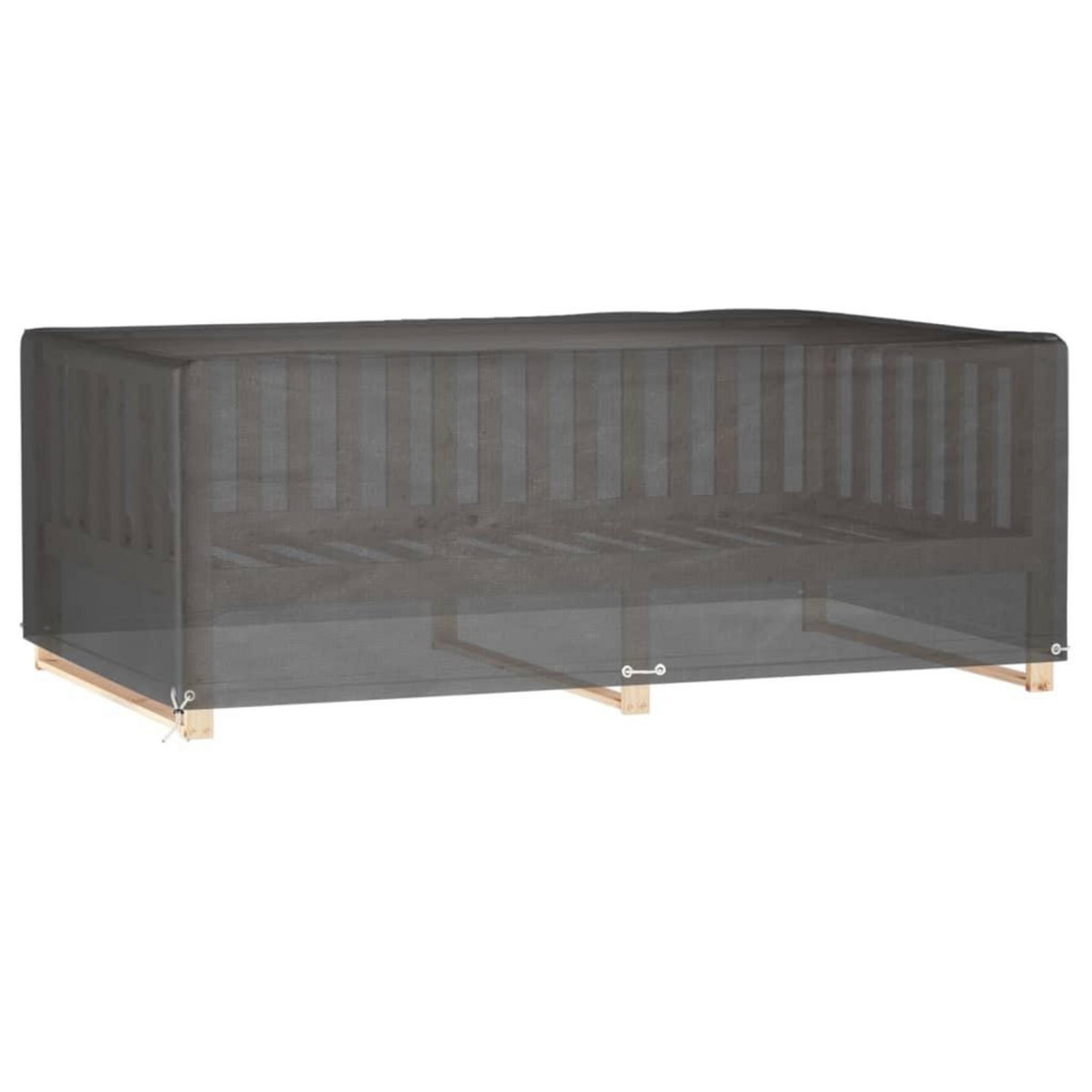 VIDAXL Housse de salon de jardin 12 œillets 213x132x75cm rectangulaire