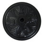 Voir la diapositive 4 : OUTSUNNY Pied de parasol rond base de lestage Ø 48 x 34H cm ciment HDPE motif fleurs de lys poids net 13 Kg