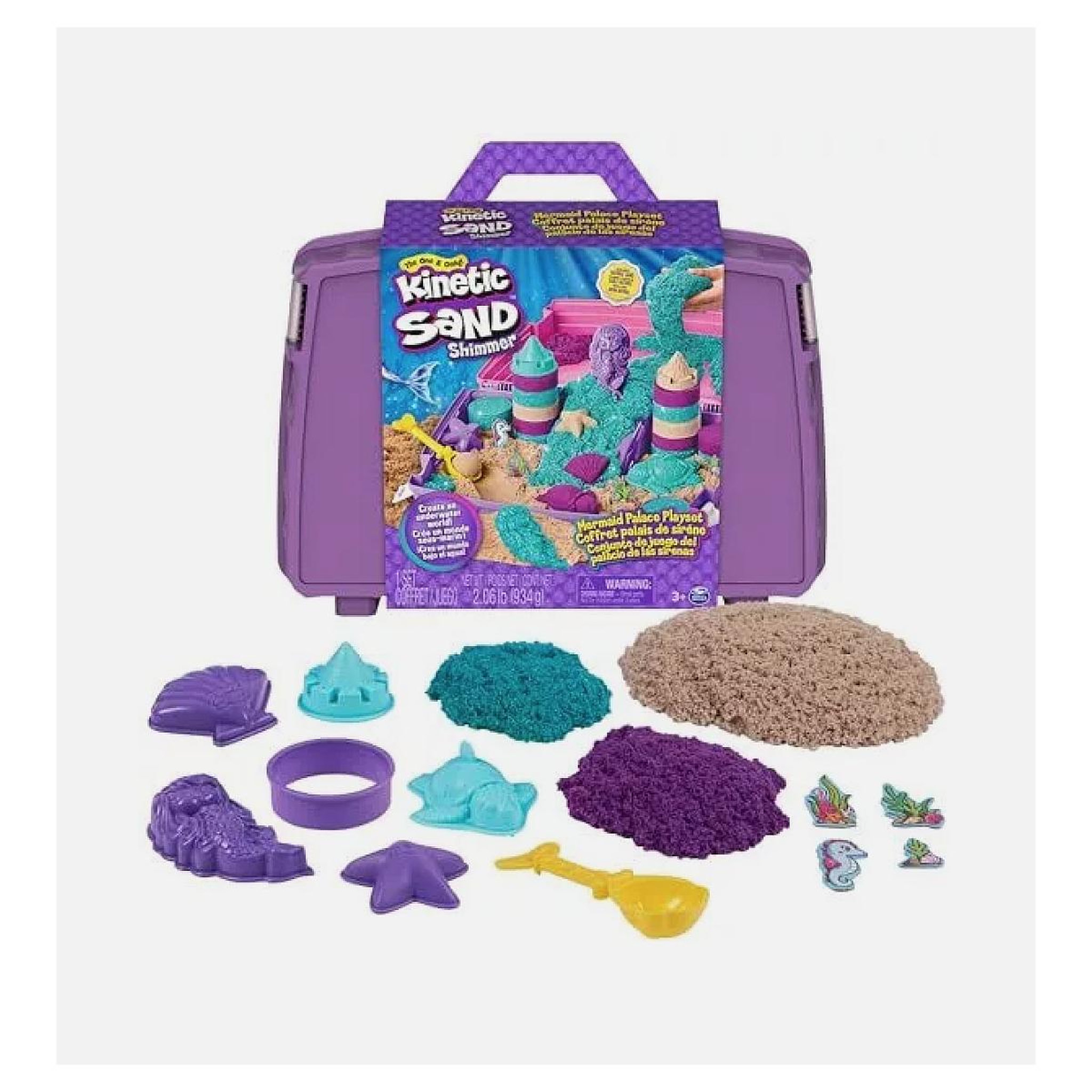 SPIN MASTER Mallette palais de sirene 934 g kinetic sand