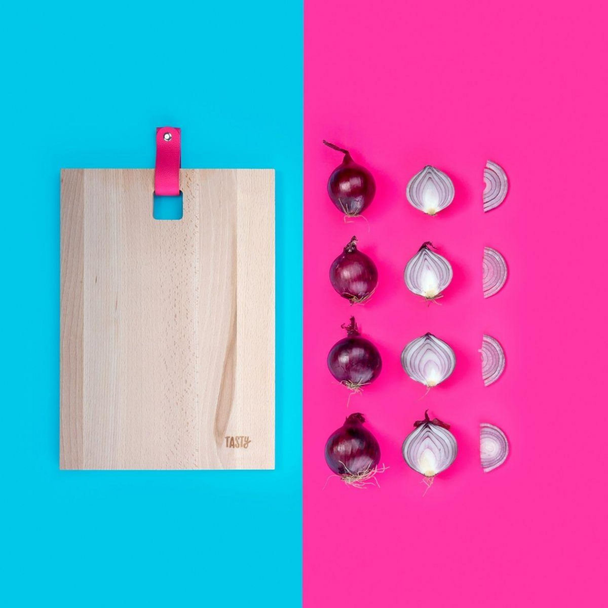 TASTY Planche à découper en bois rectangulaire 35 x 25 cm Tasty Green