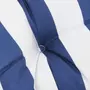 VIDAXL Coussins de palette 2 pcs rayures bleues/blanches tissu