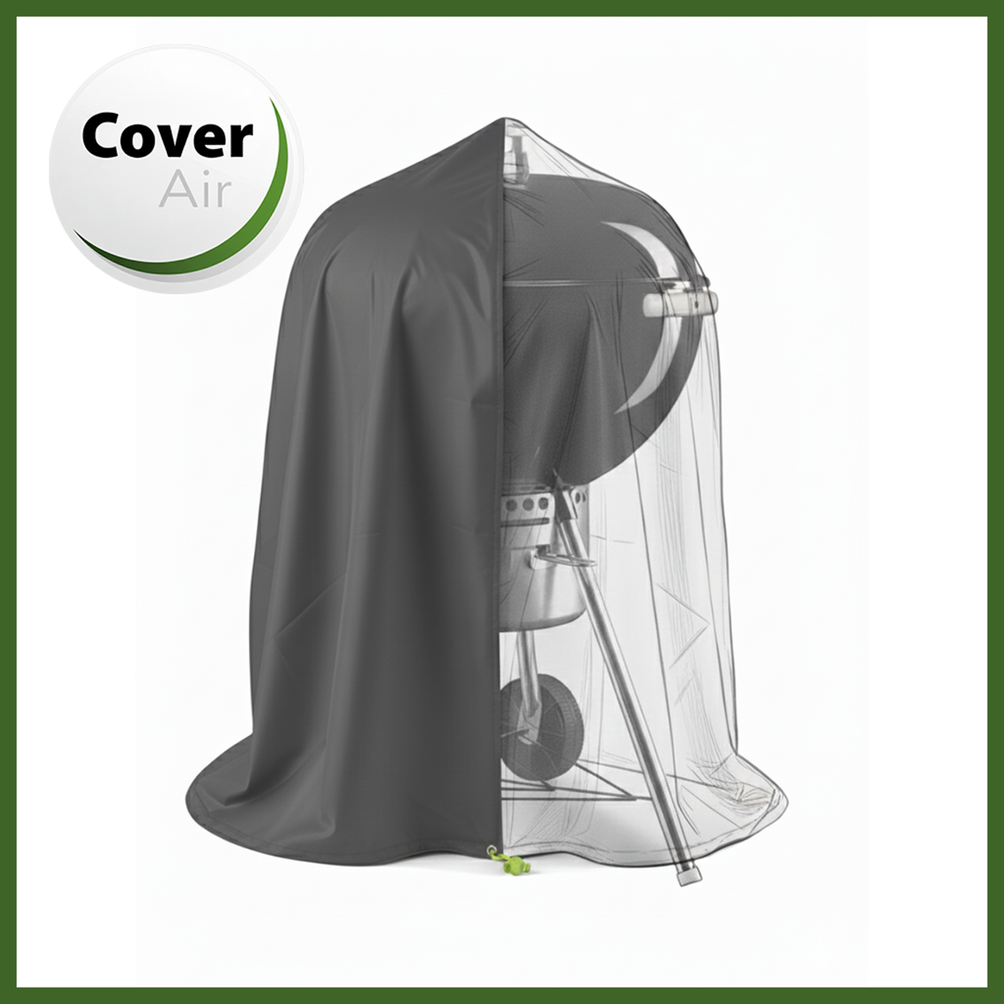 Voir la diapositive 2 : Jardiline Housse BARBECUE ROND - Ø 70 x 80 cm - Cover Air