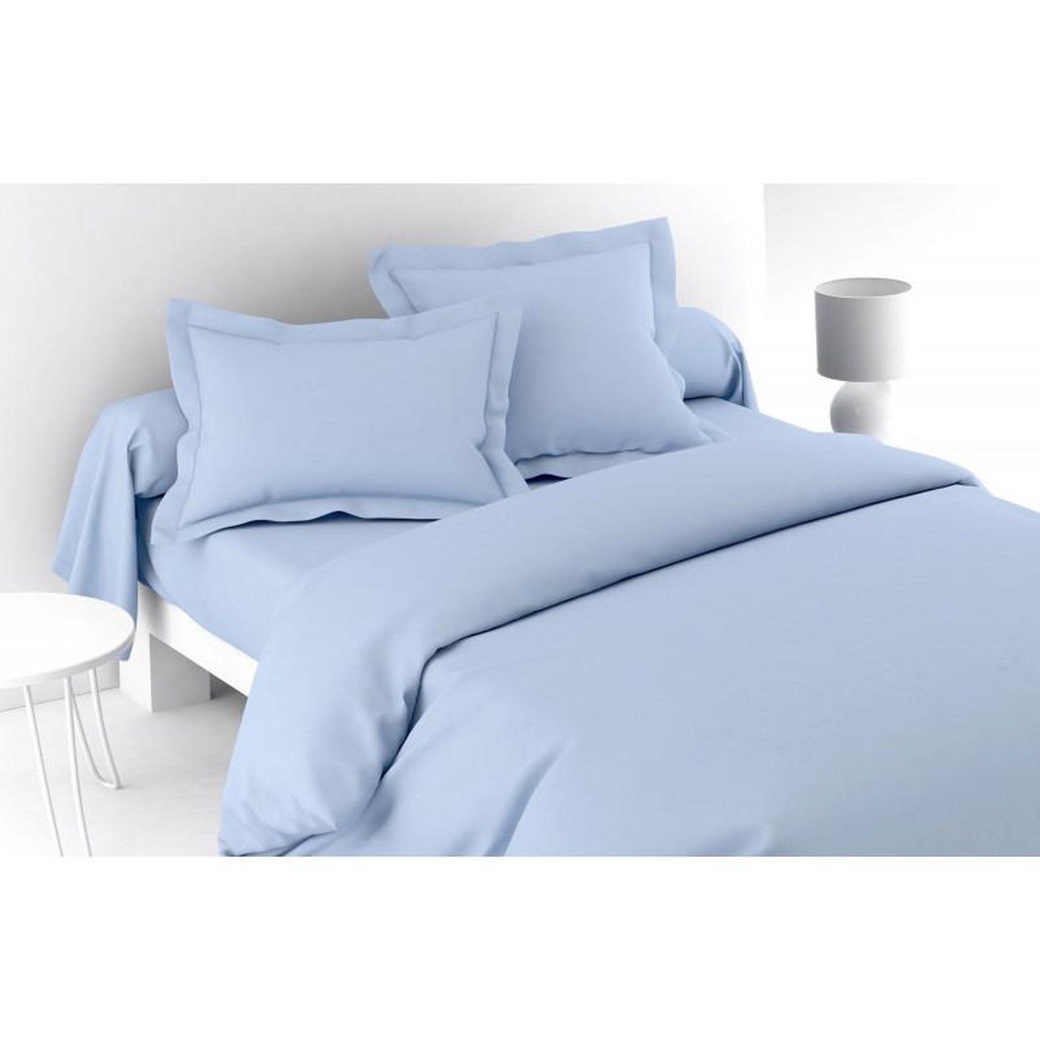 Voir la diapositive 4 : ANNE DE SOLENE DRAP HOUSSE 140 x 190 ANNE DE SOLENE VEXIN-DH-1419-AZUR