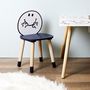 Voir la diapositive 5 : Paris Prix Chaise Enfant  Monsieur Heureux  52cm Bleu