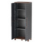 Voir la diapositive 3 : ART PLAST Armoire de rangement Anthracite 2 portes 3 Etagères réglables 68 x 37 x 169cm - Meuble de Garage Atelier Buanderie Artplast