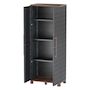 Voir la diapositive 3 : ART PLAST Armoire de rangement Anthracite 2 portes 3 Etagères réglables 68 x 37 x 169cm - Meuble de Garage Atelier Buanderie Artplast