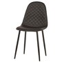 NOUVOMEUBLE Chaise design noire ICARE (lot de 4)