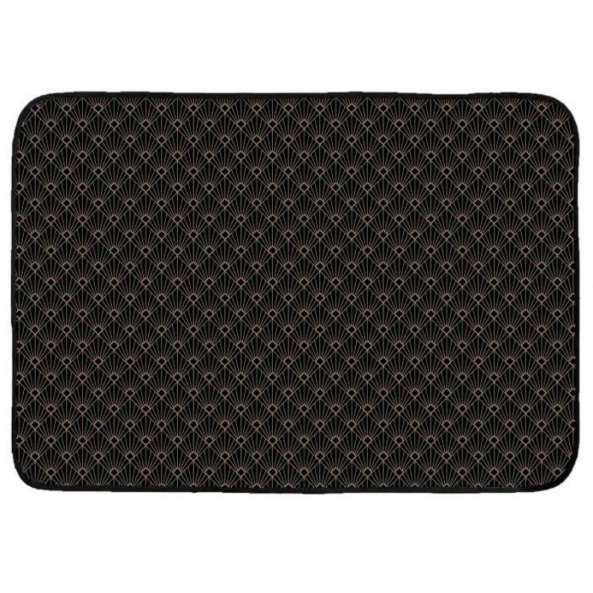 Paris Prix Tapis de Salon Velours  Graphigold  120x170cm Noir