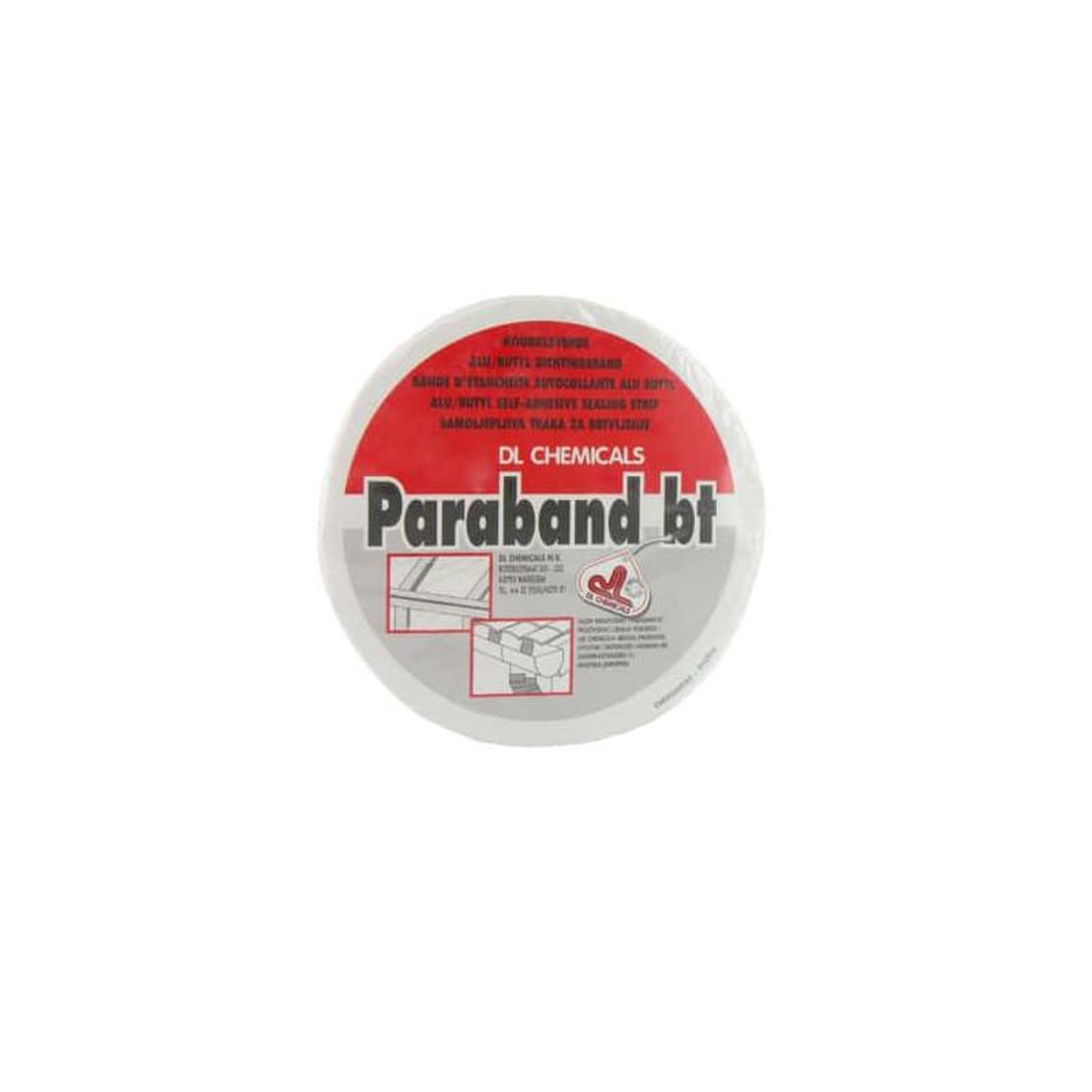 Voir la diapositive 2 : DL Chemicals Bande d'étanchéité autocollante dl chemicals alu butyl 75mm x 10m