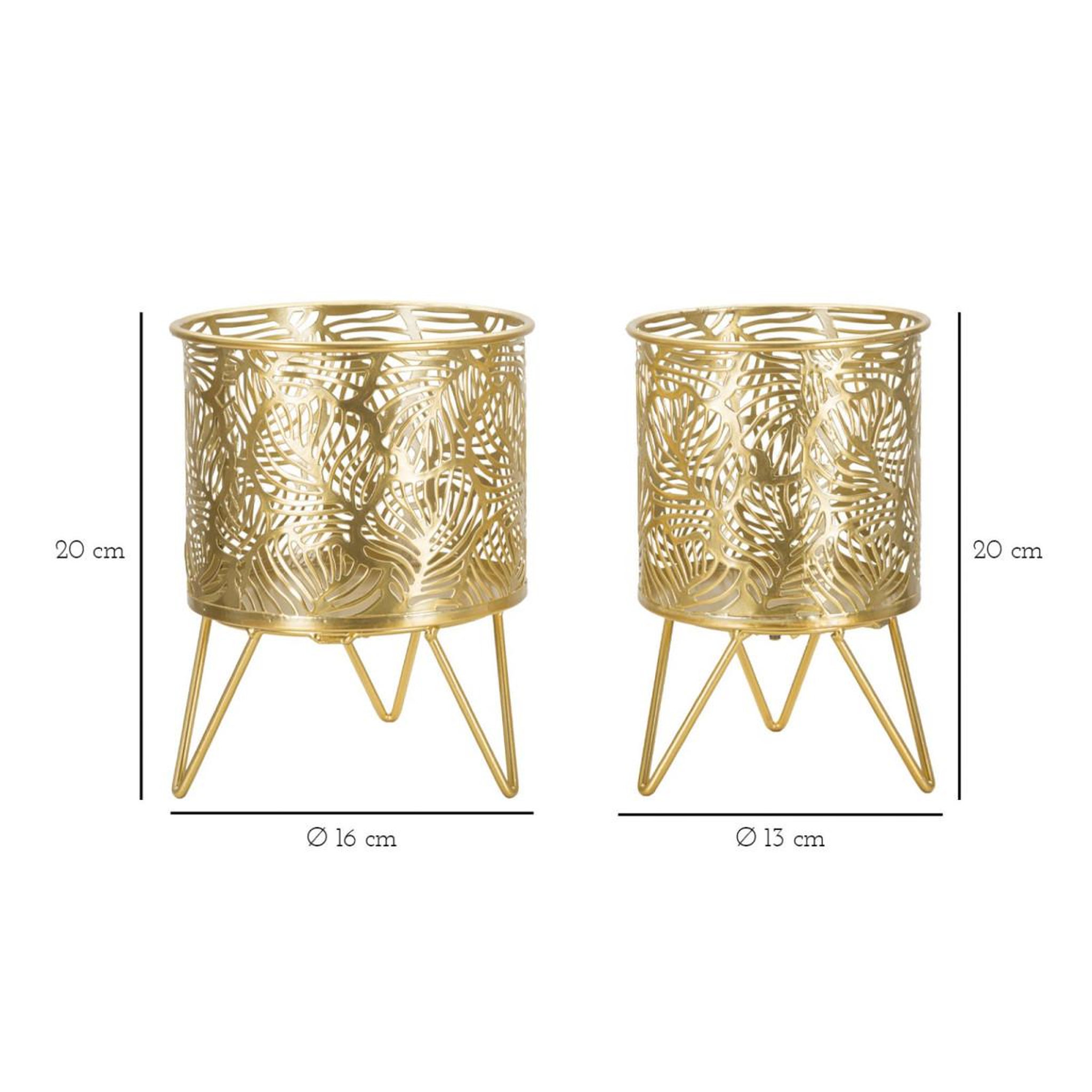 Voir la diapositive 6 : Paris Prix Lot de 2 cache-pots design  naty  20cm or