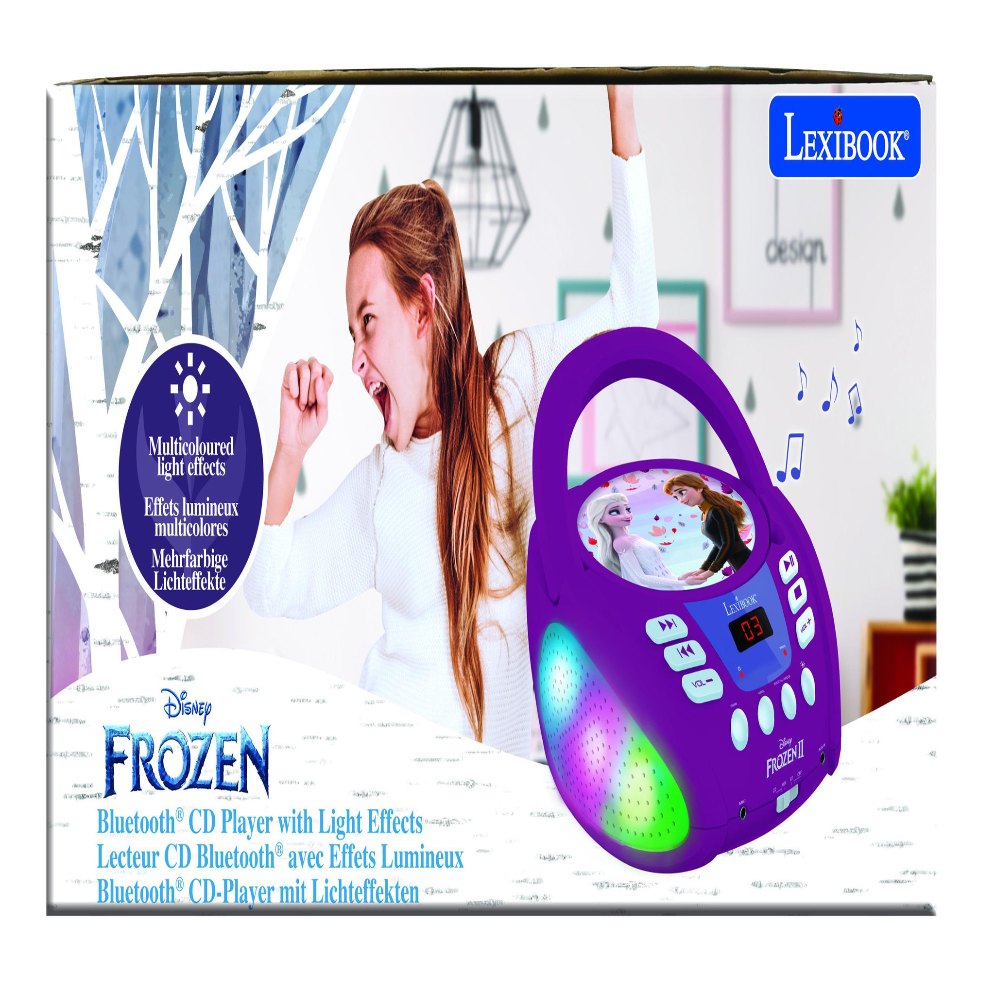 Voir la diapositive 5 : Lexibook Lecteur CD Bluetooth La Reine des Neiges