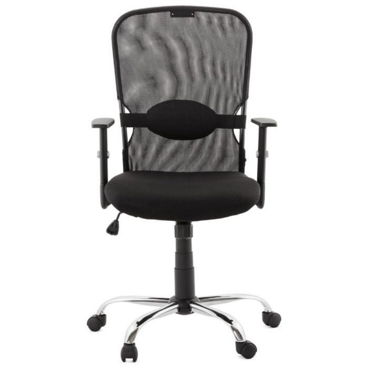 Paris Prix Fauteuil de Bureau en Tissu  Lode  129cm Noir
