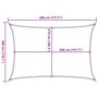 Voir la diapositive 6 : VIDAXL Voile d'ombrage 160 g/m^2 Creme 3x4 m PEHD