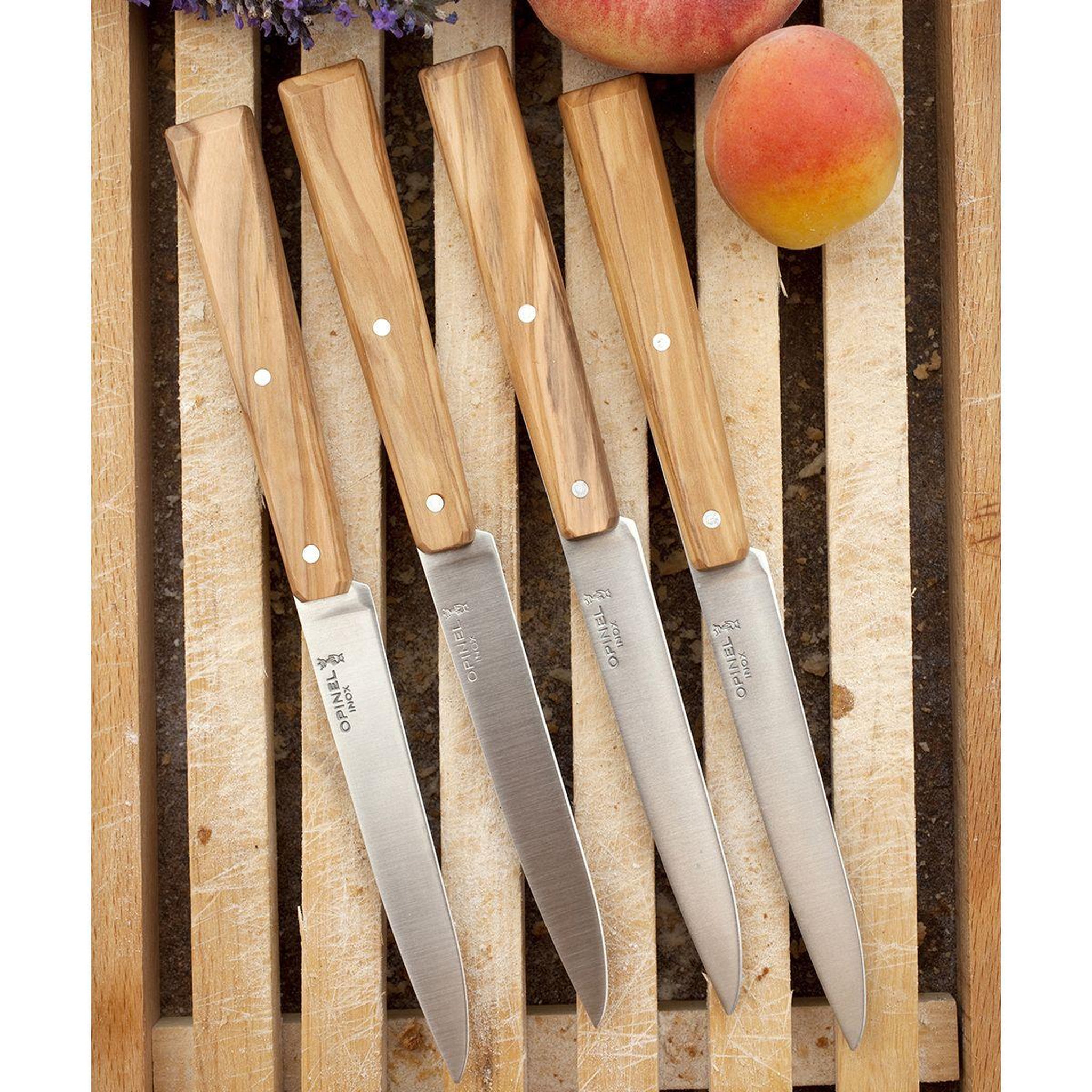 Voir la diapositive 2 : Opinel Couteau Bon Appétit sud 4 couteaux de table