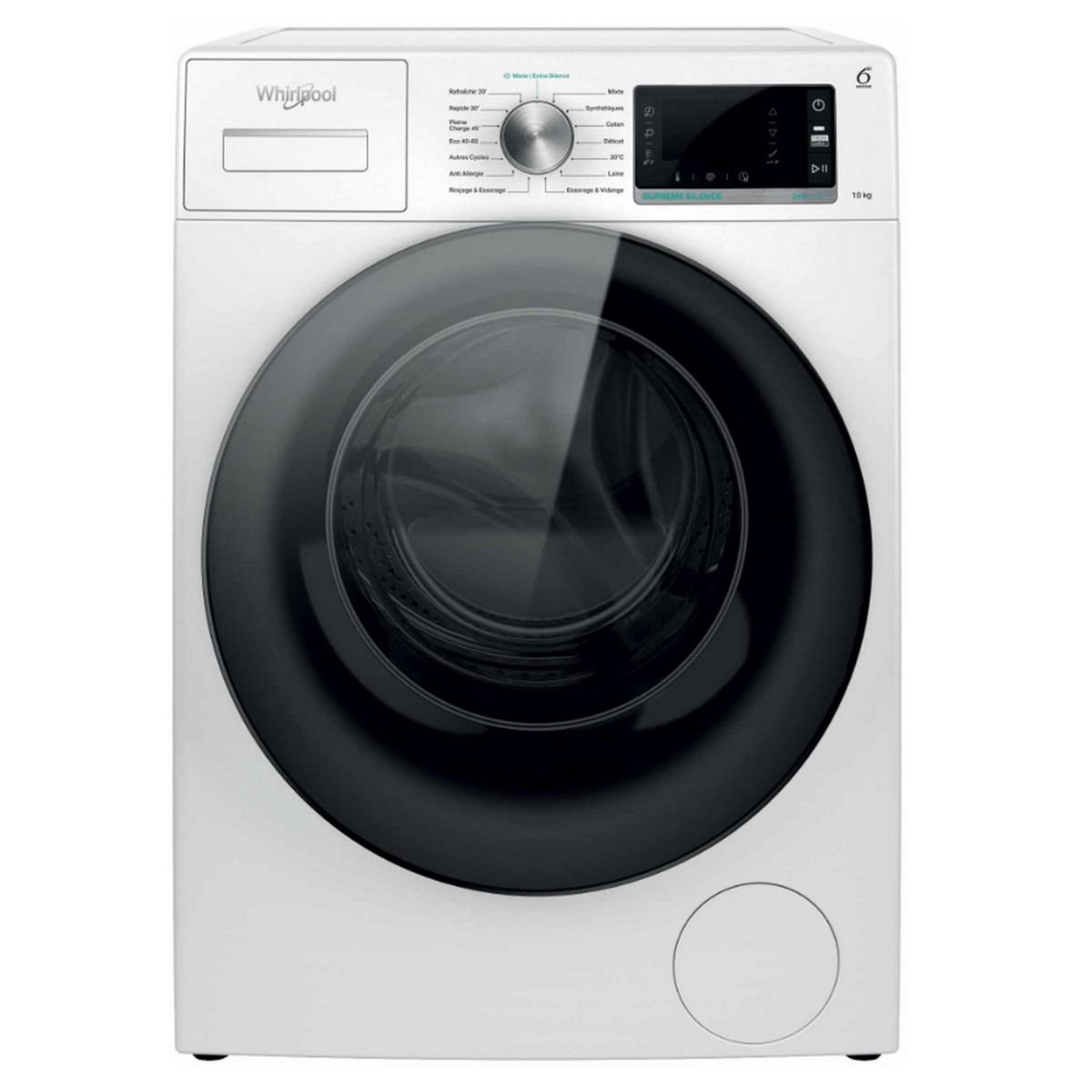 Whirlpool Lave-linge frontal 10kg 1400 tours/min blanc - W6W045WBFR