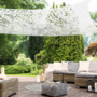 Voir la diapositive 5 : ID MARKET Voile d'ombrage rectangulaire design ombrière camouflage 4x6 M blanc