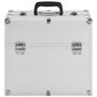 Voir la diapositive 3 : VIDAXL Mallette à maquillage 38x23x34 cm argenté aluminium