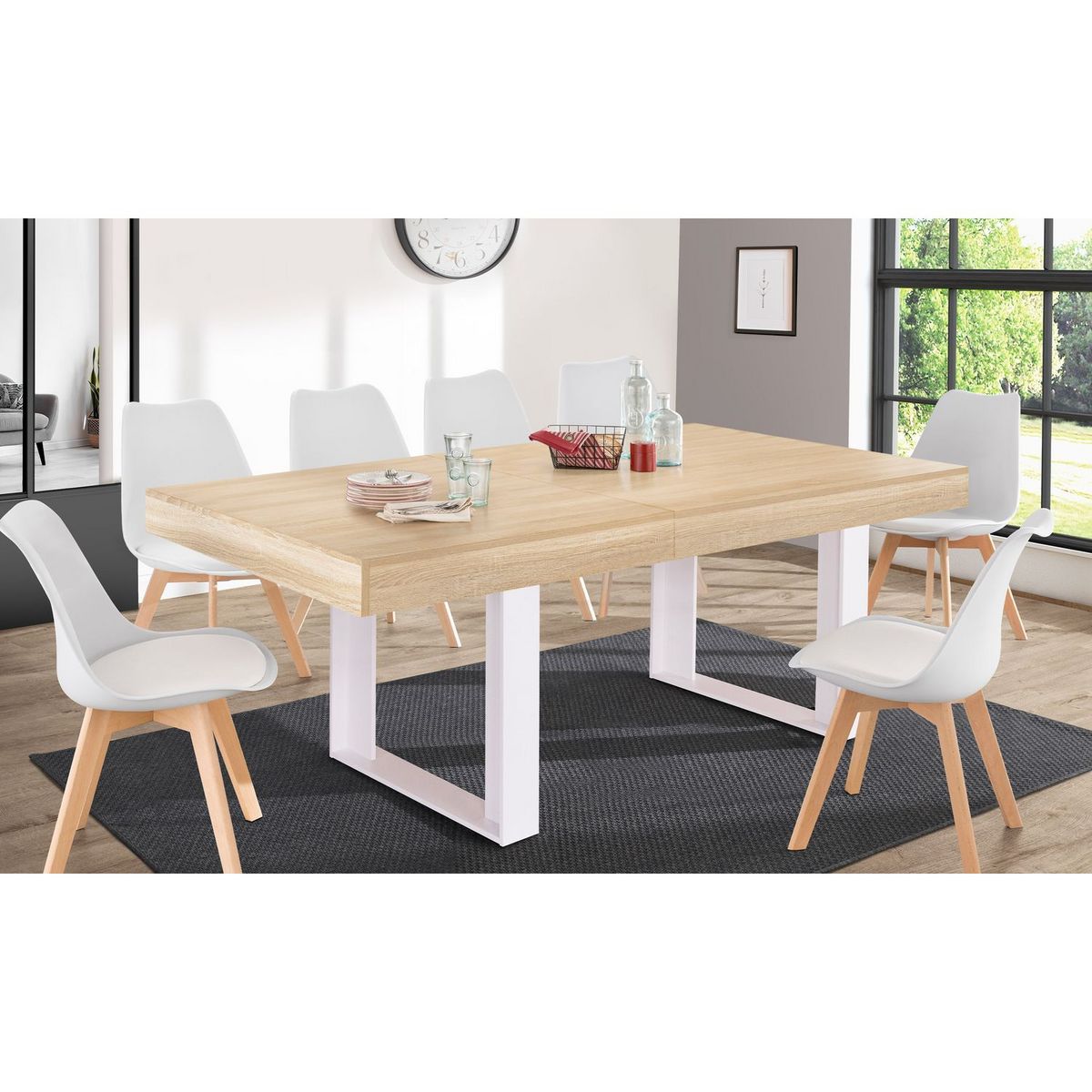 Table de séjour salle à manger extensible 200/300 cm MILTON