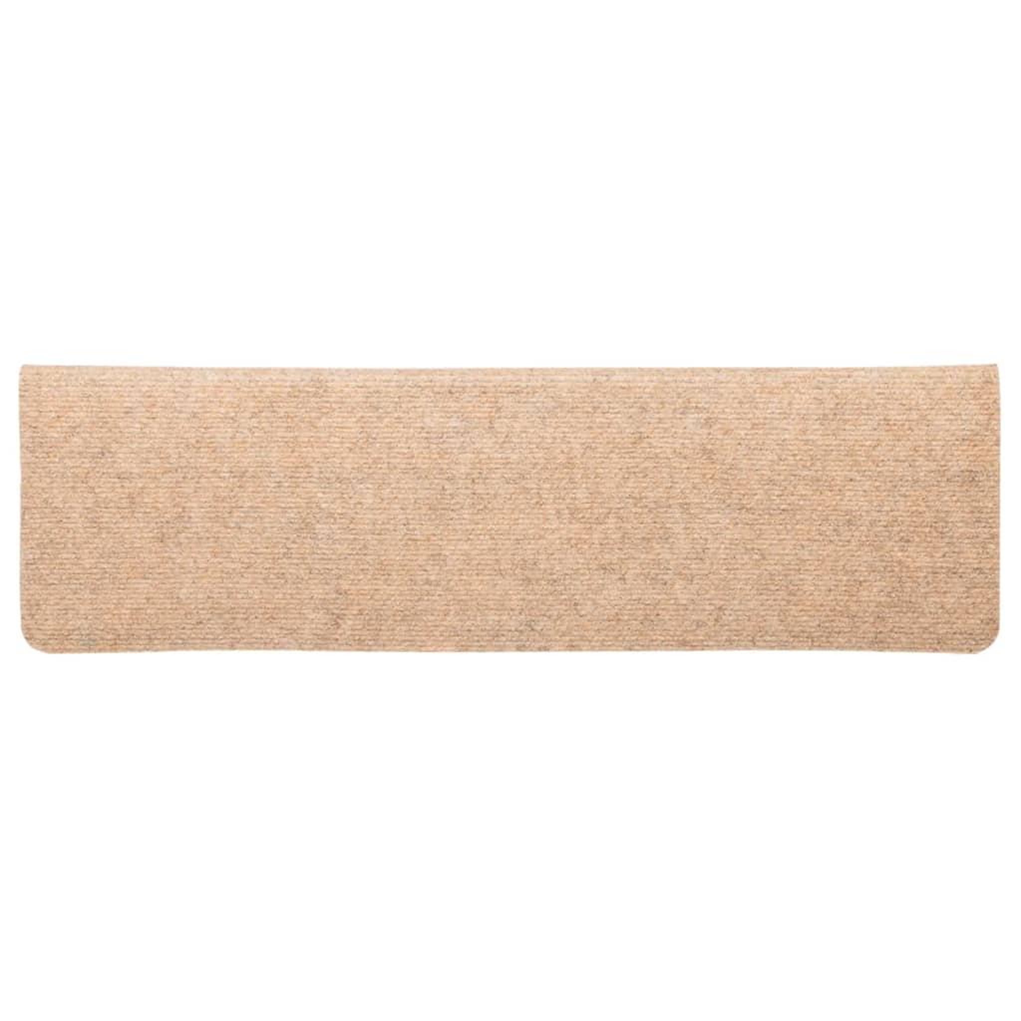 Voir la diapositive 5 : VIDAXL Tapis de marches d'escalier 10 pcs creme 65x21x4 cm aiguillete