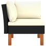 Voir la diapositive 4 : VIDAXL Canapes d'angle 2pcs Resine tressee et bois d'eucalyptus massif