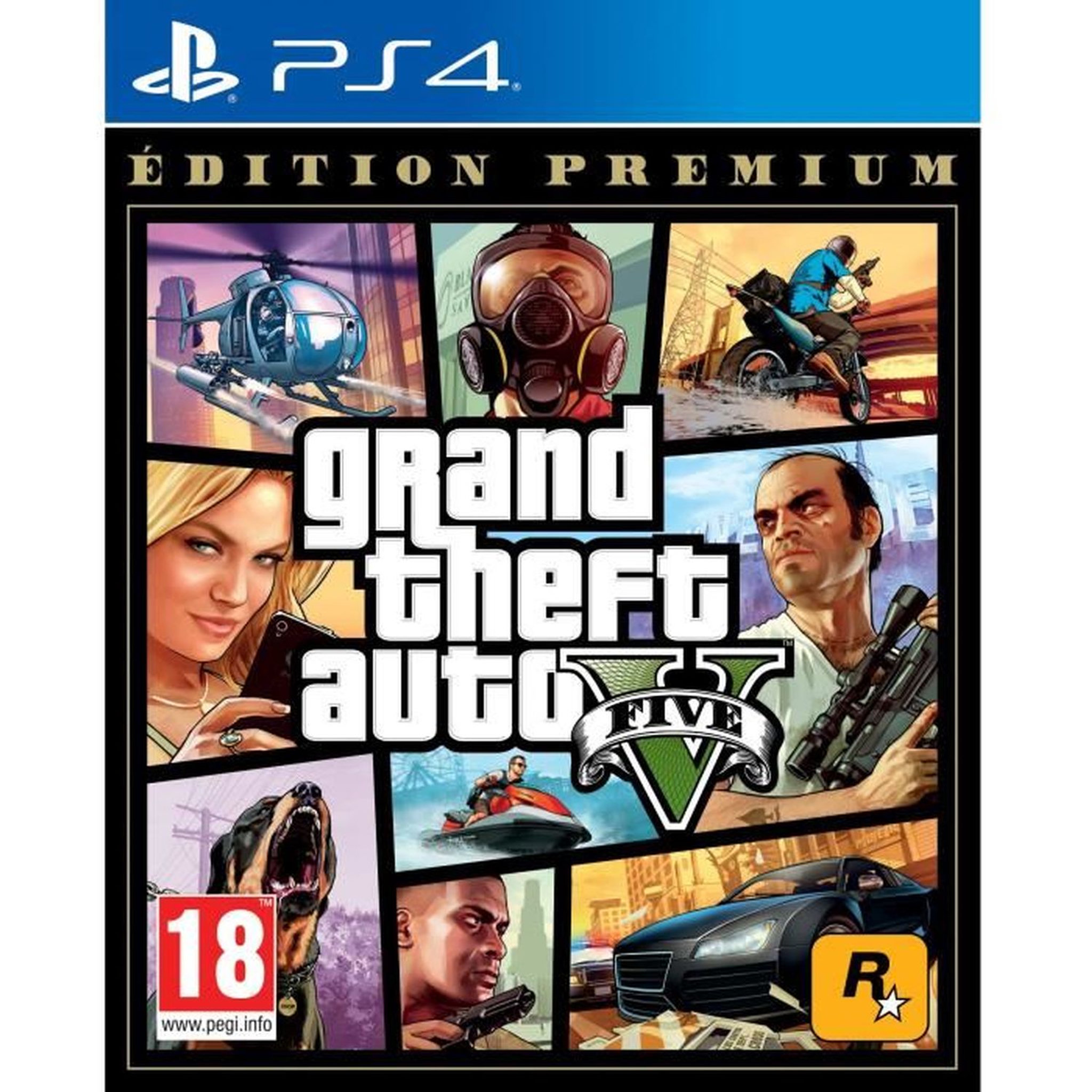 Voir la diapositive 1 : GTA 5 : Édition Premium Online PS4