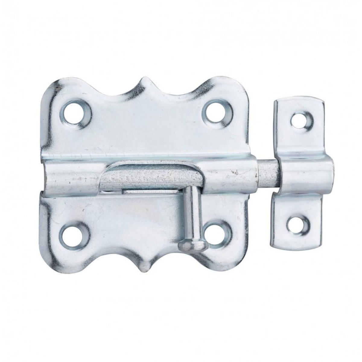 THIRARD Targette à pêne rond THIRARD, acier zingué gris