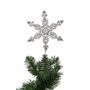 Voir la diapositive 2 : ATMOSPHERA Cimier Sapin Déco  Strass  27cm Argent