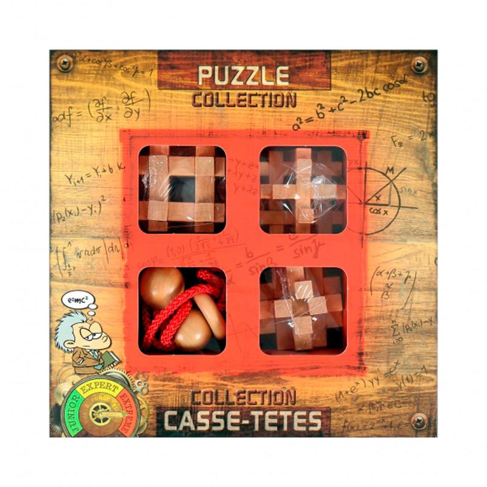 Eureka Toys EUREKA Wooden Brain Puzzles Extreme, 4pcs.