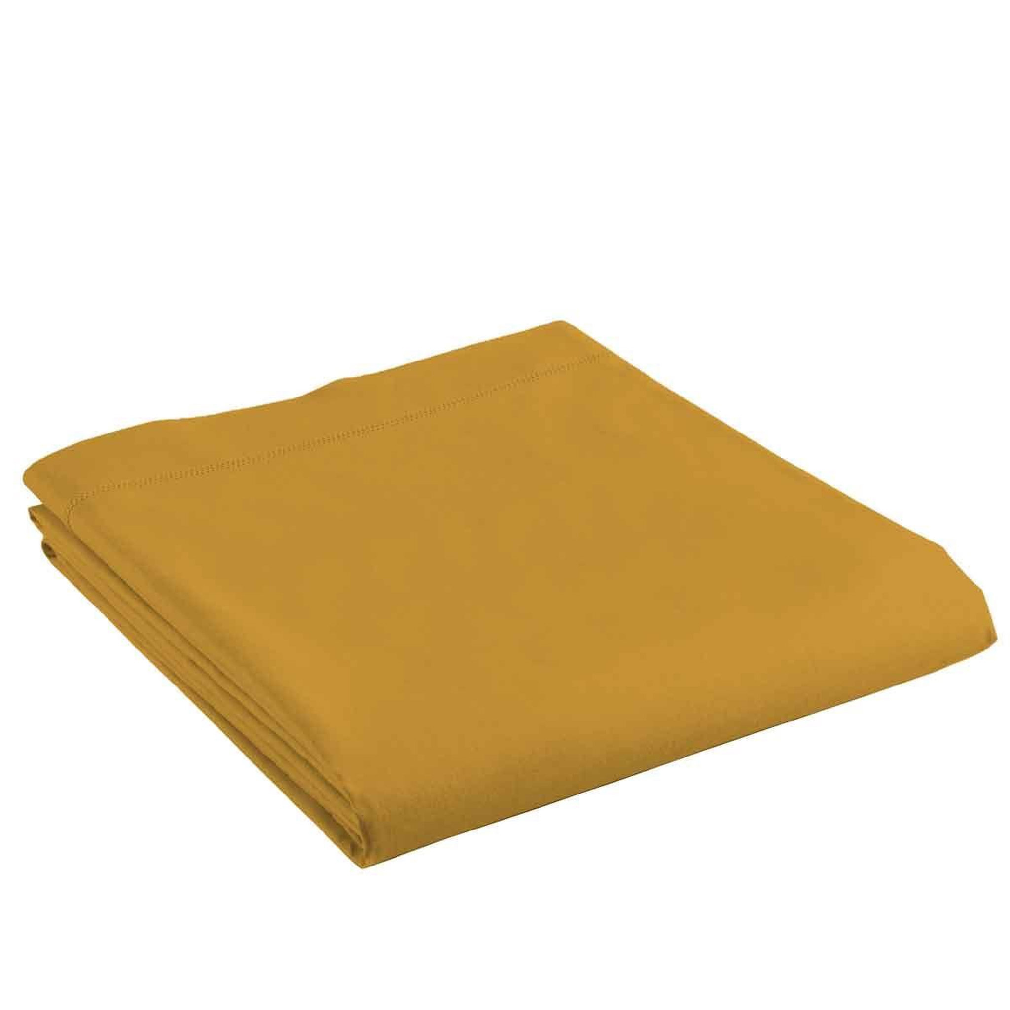 Voir la diapositive 2 : Douceur d'Intérieur Drap plat en coton  biolina  240x300cm ocre