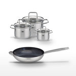 ELO Lot Poêle 32cm Profi Therm Platinum Elo & 3 Faitouts Elo Citrin