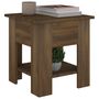 Voir la diapositive 4 : VIDAXL Table basse chene marron 40x40x42 cm bois d'ingenierie