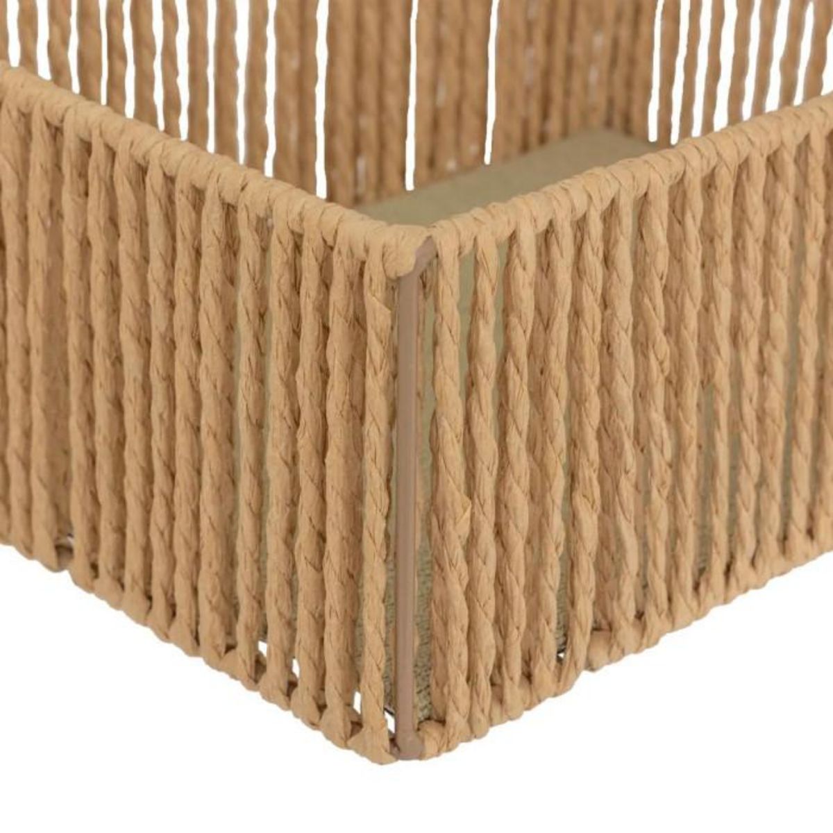 ATMOSPHERA Lot de 3 Paniers Rectangles  Ali  26cm Naturel