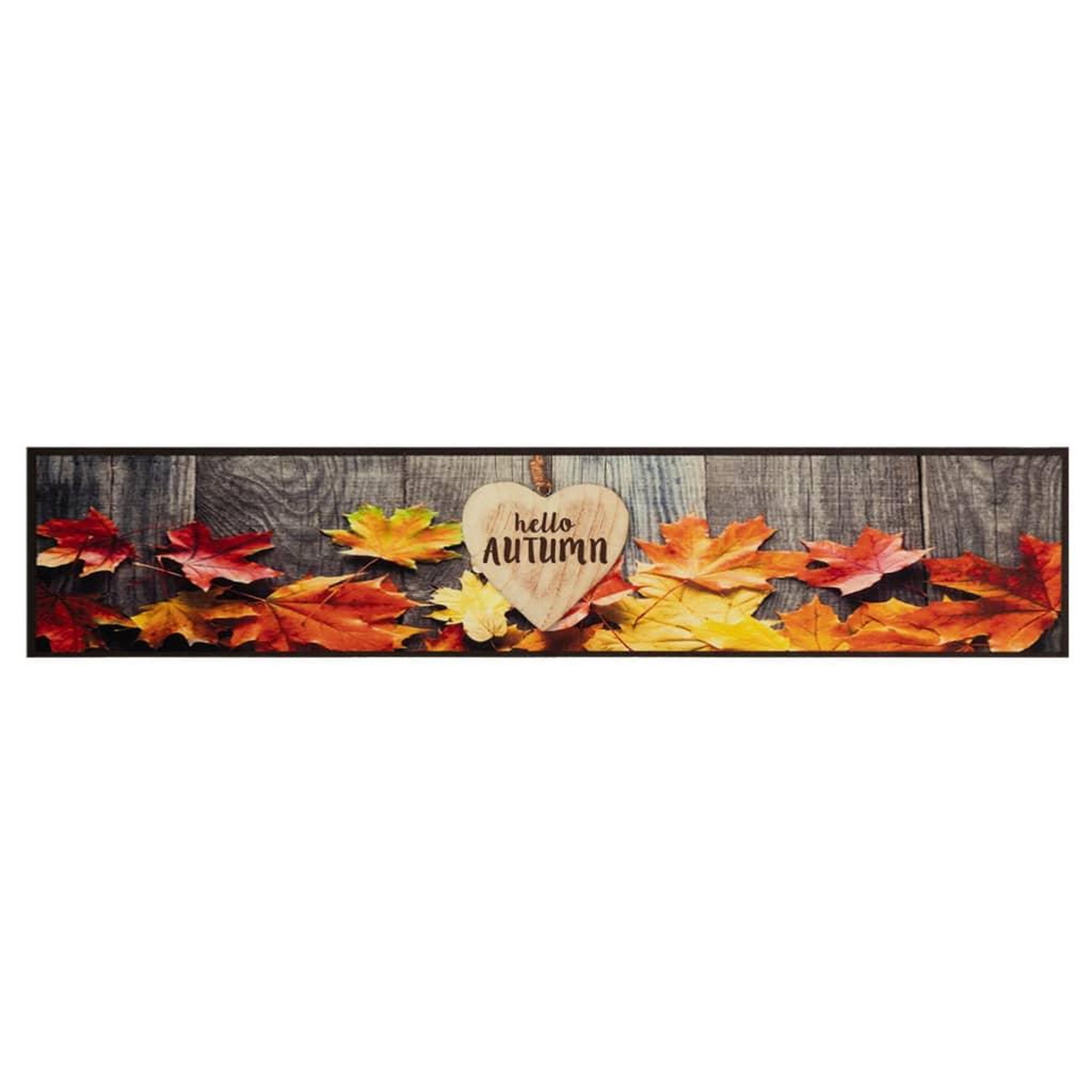 Voir la diapositive 2 : VIDAXL Tapis de cuisine lavable impression d'automne 60x300 cm velours