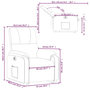 Voir la diapositive 6 : VIDAXL Fauteuil inclinable electrique noir tissu microfibre