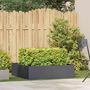 Voir la diapositive 3 : VIDAXL Jardiniere anthracite 100x100x30 cm acier