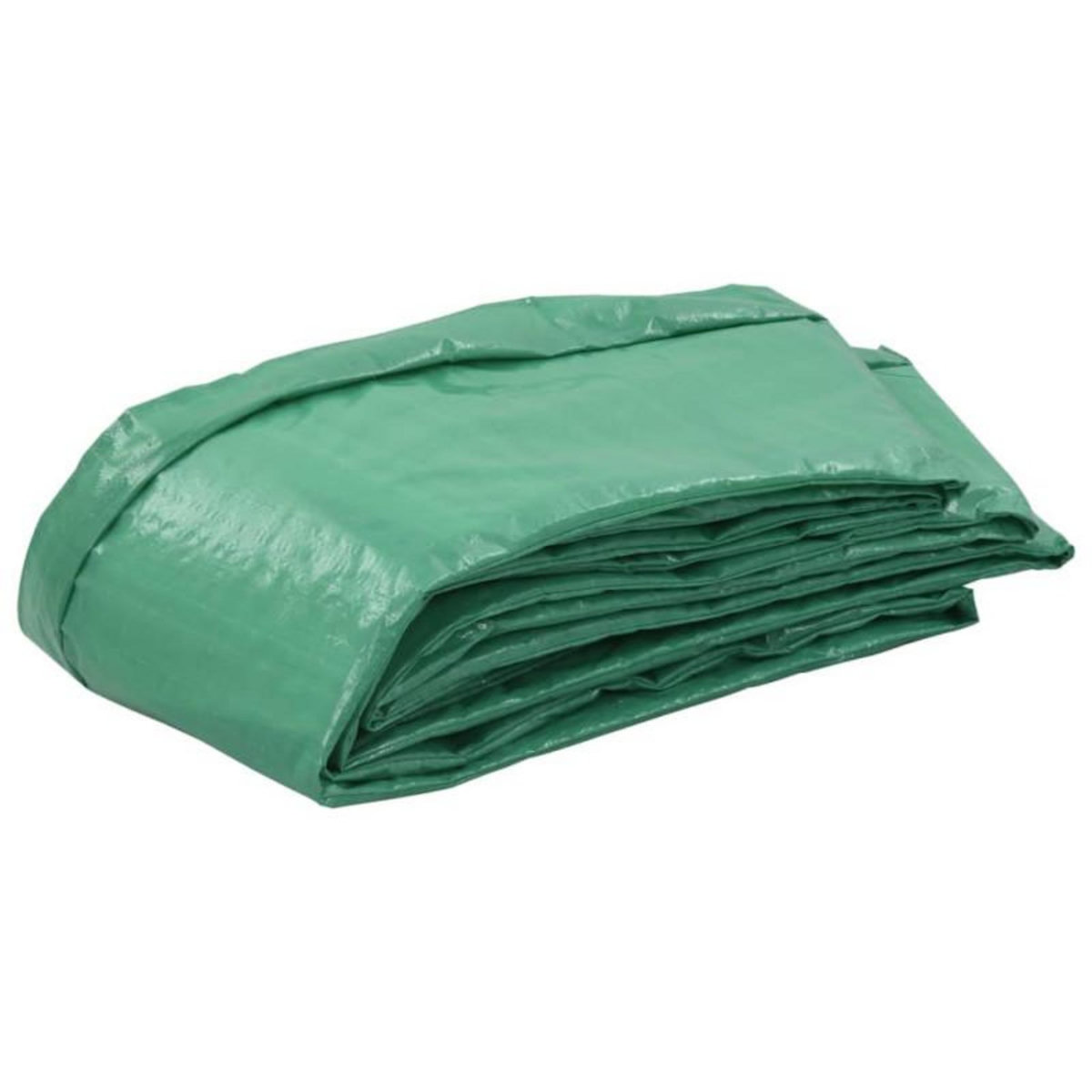 VIDAXL Coussin de sécurité PE Vert de trampoline rond de 3,66 m