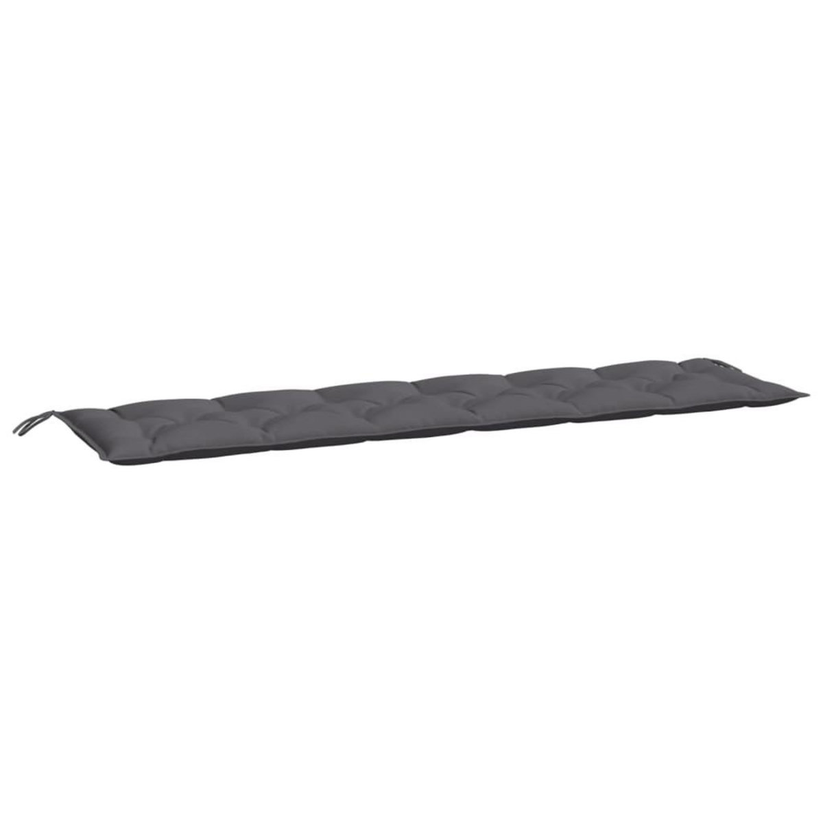 VIDAXL Coussins de banc de jardin lot de 2 anthracite tissu Oxford