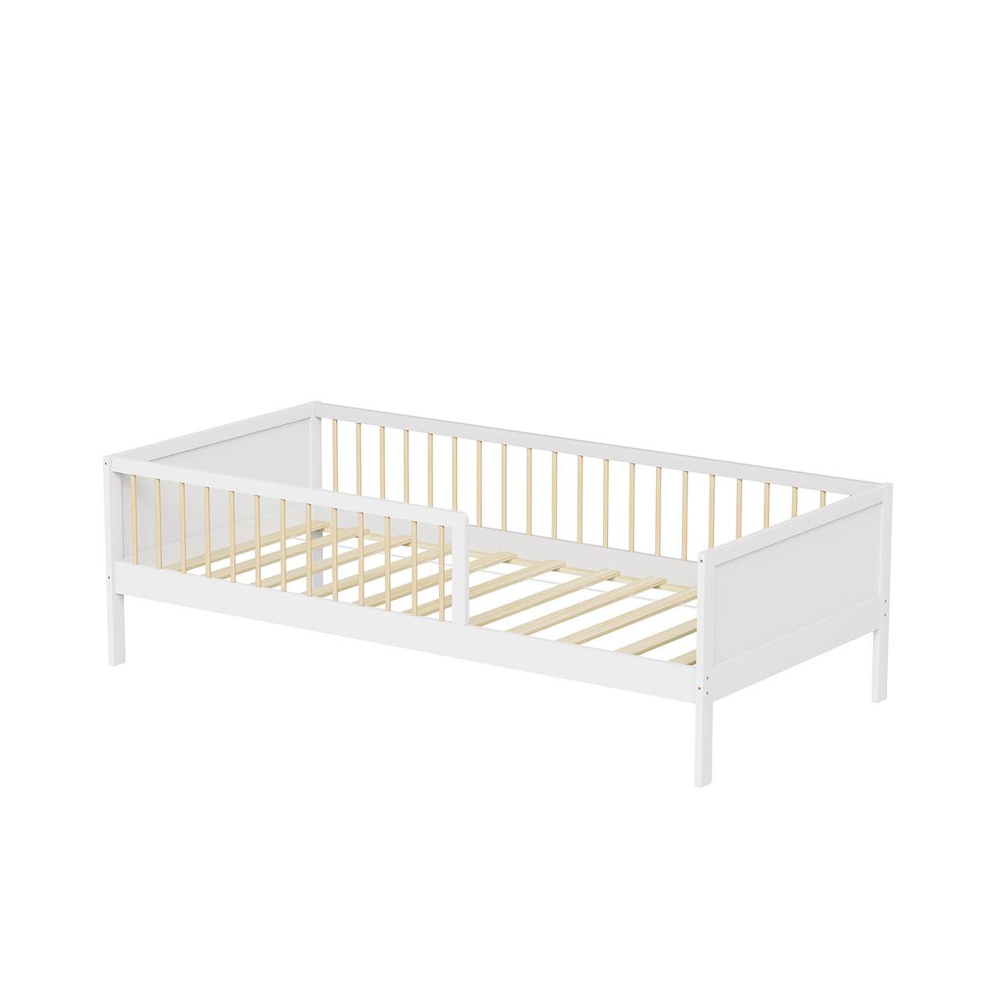 Voir la diapositive 1 : MINEA Minea | lit avec barrière pepito 90x190 cm (matelas non inclus)