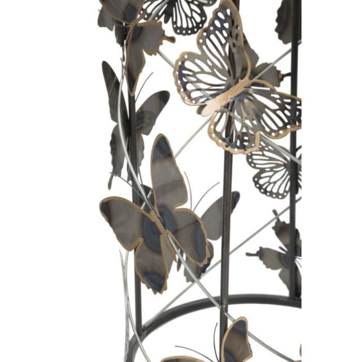 Paris Prix Lot de 2 Tables d'Appoint  Butterfly  55cm Multicolore