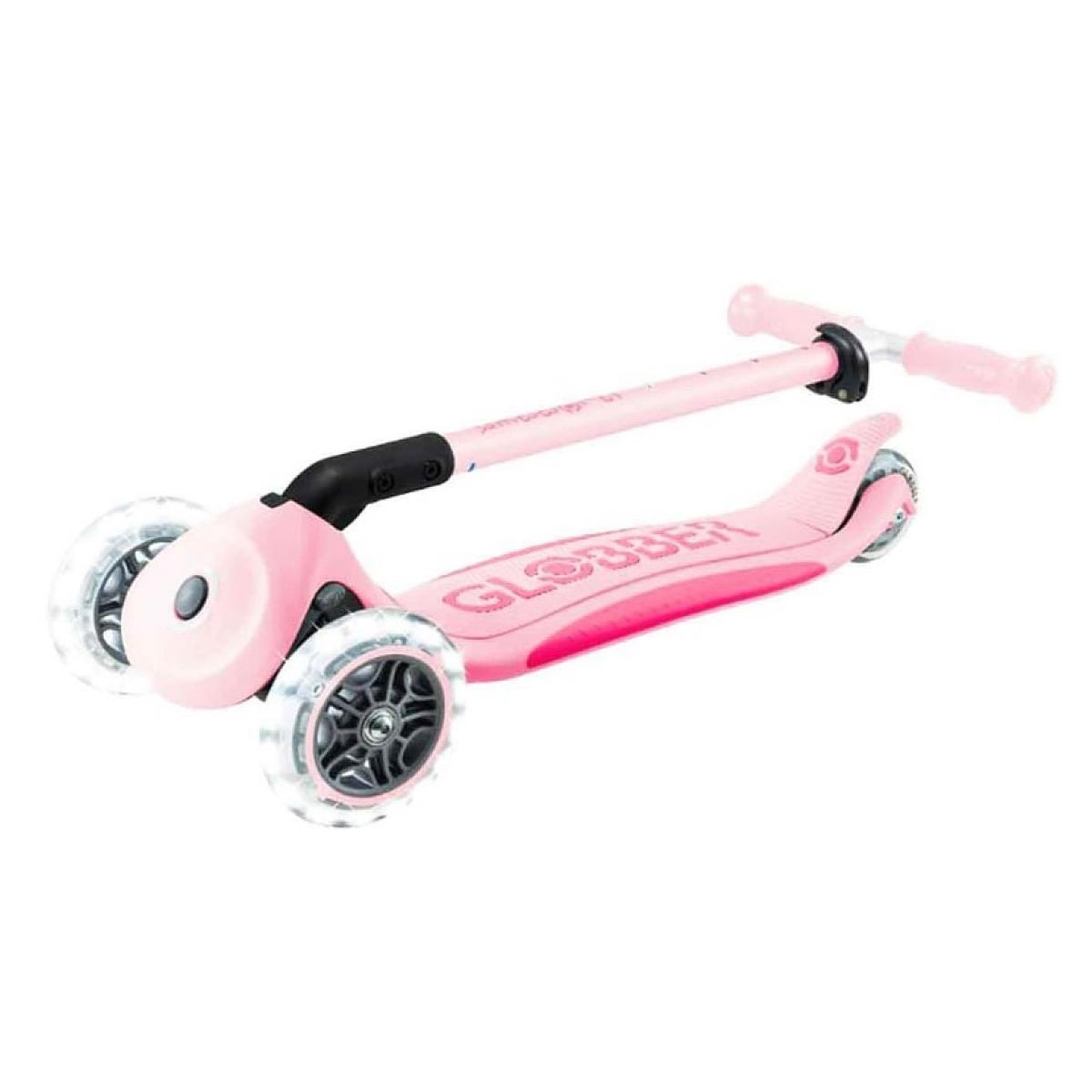 Voir la diapositive 2 : Globber Trottinette PRIMO FOLDABLE LIGHTS PLUS V2 Rose/Corail