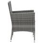 Voir la diapositive 5 : VIDAXL Chaises a manger de jardin lot de 4 Resine tressee Gris