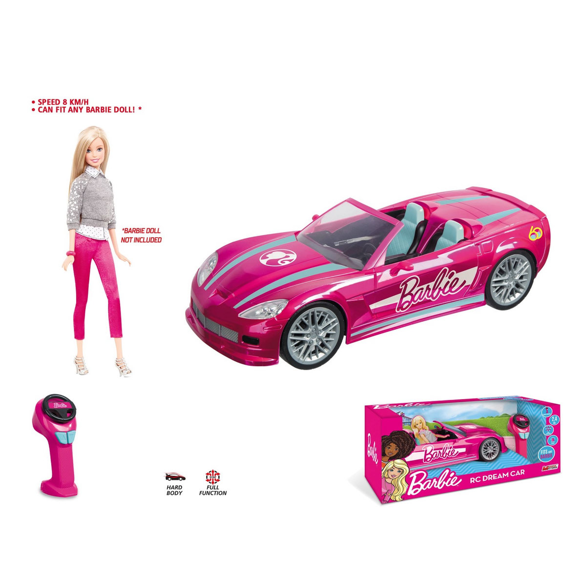 MONDO Dream car - Voiture télécommandée 1/10ème - Barbie