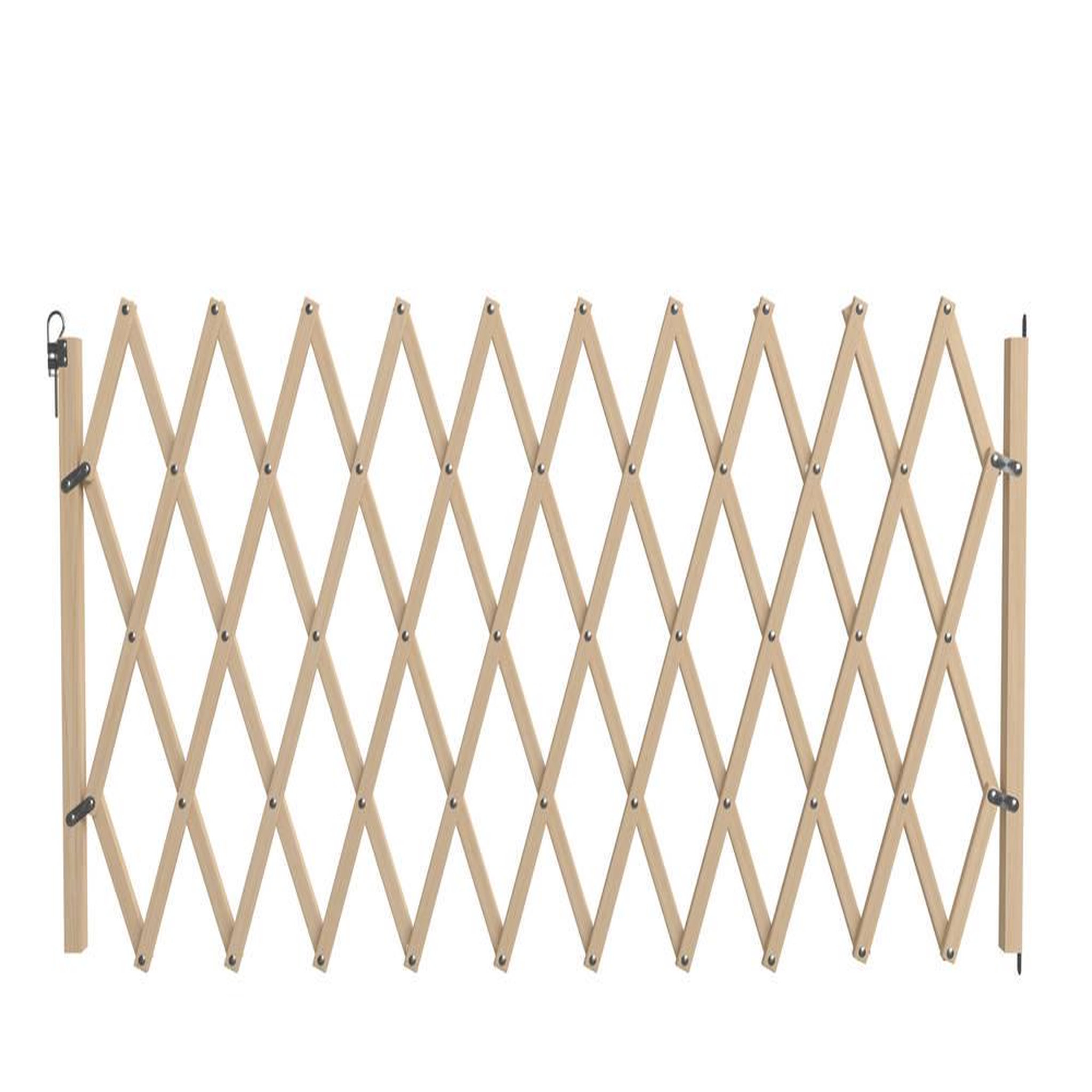 CENTRALE BRICO Barrière Stopmax, en bois brut, extensible à 230cm