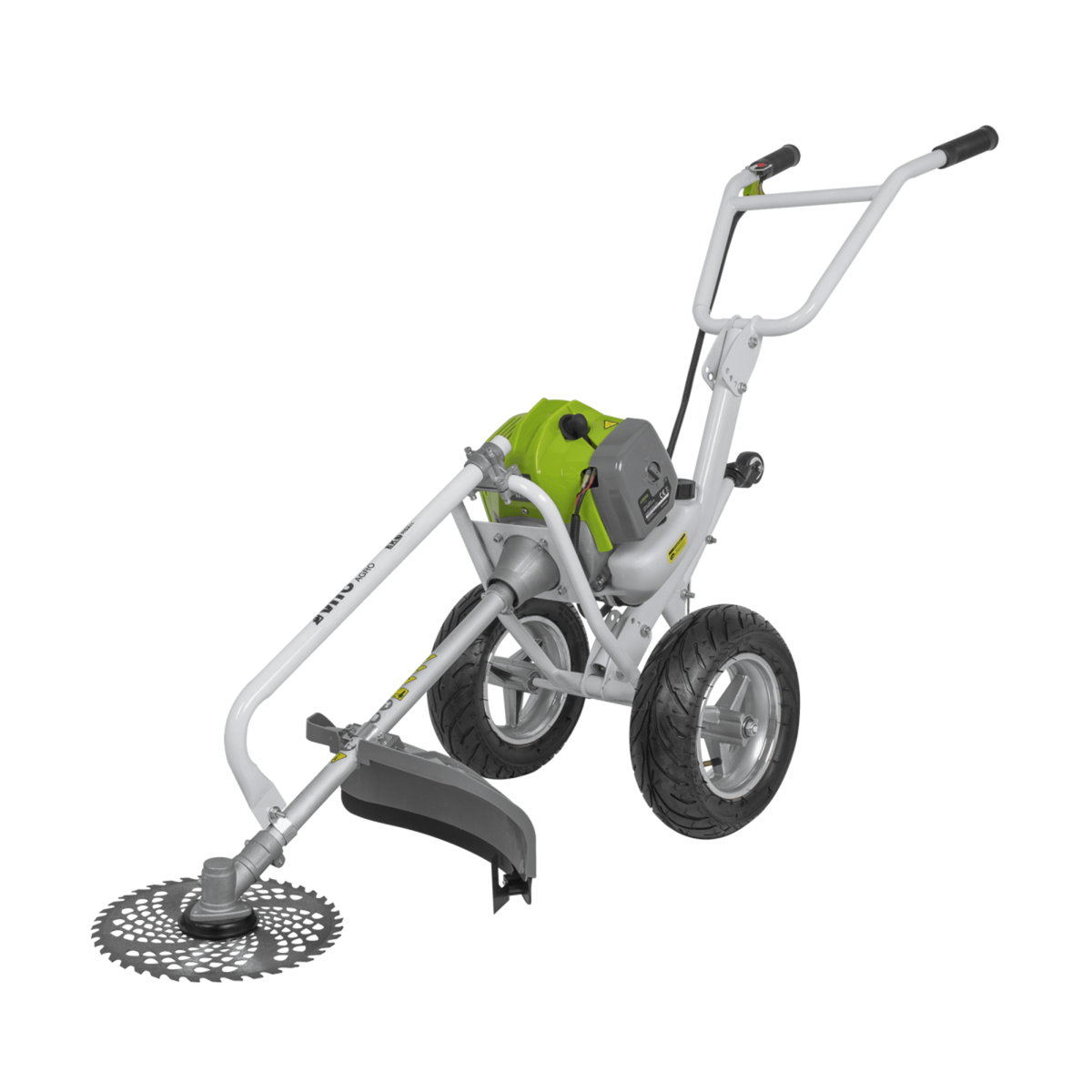 VITO Débroussailleuse thermique 52cm³ à roues Lame Ø 255 mm Autonomie 1h30 VITO