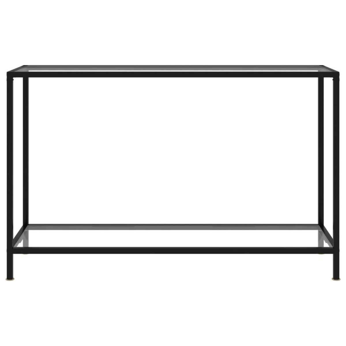VIDAXL Table console Transparent 120x35x75 cm Verre trempe